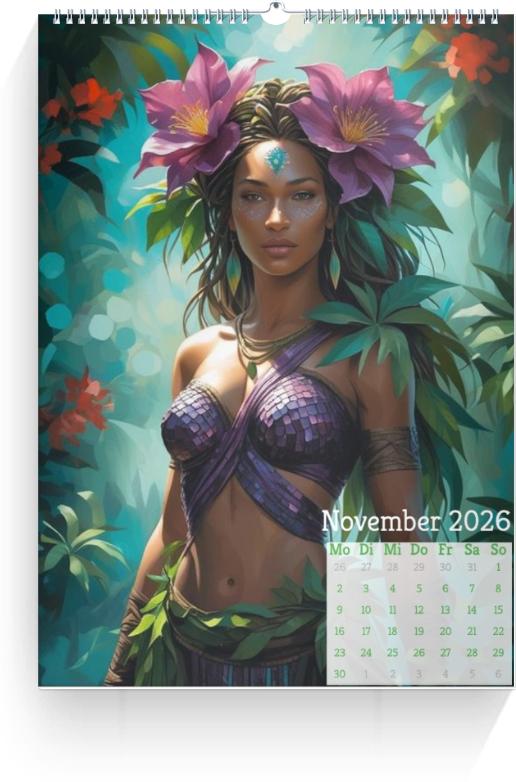 Kalender Amazonen 2026 Vorschau 12 öffnen