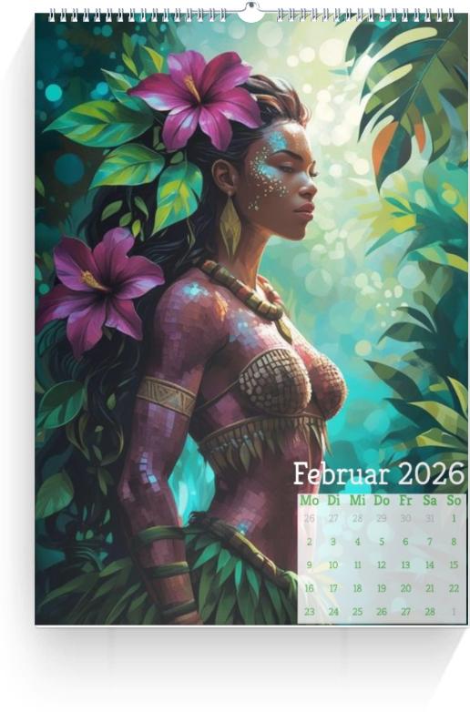 Kalender Amazonen 2026 Vorschau 3 öffnen