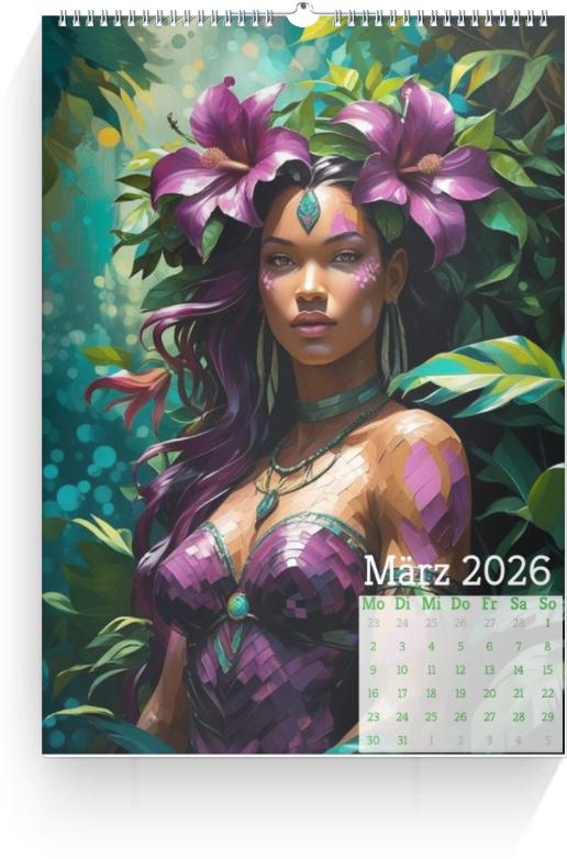 Kalender Amazonen 2026 Vorschau 4 öffnen