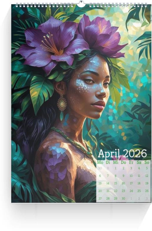 Kalender Amazonen 2026 Vorschau 5 öffnen